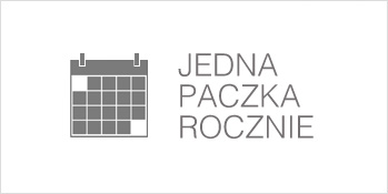 Jedna paczka rocznie